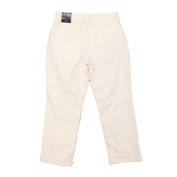 J.CREW Curvy Essential Straight Petite 26P High Rise White Jeans Denim NWT B69 - Picture 3 of 6